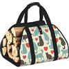 DUWAA Happy Walking - Borsa porta legna da ardere con stampa di gattini, borsa in tela per legna da ardere, resistente, accessori per stufe a legna