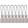 Tsophreniq 8 custodie protettive per calamari con moschettone, attrezzatura da pesca, seppie, ombrelli, esche, cappucci, coperture resistenti, con moschettone