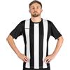 FORZA Maglia da Calcio A Strisce [XS-XXL] - Magliette da Calcio Premium A Maniche Corte | 5 Opzioni di Colore (Nero & Bianco, L)