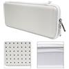 BEAZOOM Borsa per guanti in nylon con moschettone, per organizer di accessori di grande capacità, organizer per tees, portatile, cintura o carrello, bianco