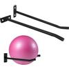 Gungtj Yoga Ball Mount, Set of 2 Black Yoga Ball Stands, Space Saving Fitness Equipment Holder, for Stability and Exercise Balls,15,35 x 1,57 x 3,94 pollici, Heavy Duty