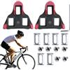 Genérico Clip per scarpe da ciclismo, tacchetti look scarpe da ciclismo, 2 tacchetti per pedali con blocco, cunei di ricambio, cunei interni e strada ho