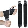Tressify 1 paio di polsiere per fitness e palestra, regolabili, elastiche, per sollevamento pesi e boxe, 50 x 8 cm, adatte per uomini e donne, supporto a compressione