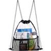 Generic Borsa con coulisse - Zaino con coulisse, borsa multifunzionale impermeabile per sport viaggi festival donne uomini bambini, Rosa, se beskrivning, Unisex - Adulto