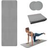 Zeltrivonex Tappetino Yoga Pieghevole TPE Antiscivolo + 2 Ginocchiere - 183x61cm 5mm - Pilates Fitness Ginnastica Viaggio
