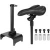 Solaughguy Sedile per scooter elettrico Ninebot F20 F25 F30 per F40 | Sella regolabile in altezza con staffa in acciaio | Cuscino pieghevole di ricambio per monopattini | Nero
