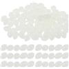 INOOMP 1000 Perline Luminose Ovali in Plastica per Pesca Notturna da Fondo, visibilità Migliorata, Compatibilità Versatile, Accessori per Lenza da Pesca Bianco