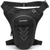 Honseadek Borsa impermeabile da gamba per moto, in PVC, con imbottitura traspirante, per viaggi, escursionismo, pesca, colore nero (C)