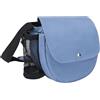 Tressify Piccola tracolla da golf a disco, contiene 4 dischi e bottiglia d'acqua, 23 x 12,5 x 18,5 cm, tessuto Oxford leggero, blu