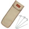 Generisch Borsa per picchetti da tenda, in tessuto Oxford 900D, impermeabile, borsa per picchetti da tenda, per escursioni, backpacking, avventure, arrampicata, viaggi, gite e picnic, cachi, M, Vedi descrizione