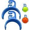Generic Porta-palline da tennis, organizer resistente, fissaggio rapido con 2 pezzi, utilità all'aperto con presa sicura, accessorio sportivo da 9 x 7,7 cm, strumento compatto per riporre oggetti in cortile
