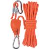 RNXRZANK Regolatore di Tensione per Corda Antivento da Tenda con Moschettone Fisso, in Lega di Zinco Resistente E Riflettente, Adatto per Campeggio, Escursioni, 6mm 5m Arancio