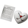 Generic Cuore tascabile | Pallina A Forma Di Cuore Per Incoraggiamento | Carte Di Motivazione | Per Adulti Colleghi Il Fidanzato Uomini E Per Pasqua E Natale