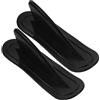Lurrose Pinna da Surf a Forma per Tavola Gonfiabile, 2 Unitá in Pvc Nero, Aumenta Stabilità e Direzione per Tavole e Barche Gonfiabili