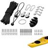 Generico Kit Di Rigging Per Ponte Per Kayak - Set Di Paracord Da 9 M In Acciaio Inossidabile 316 (34 Pezzi). Di Carrello Per Ancoraggio Marino, Sartiame Della Linea Di Coperta Della Barca, Pacchetto Ha