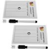 Kichvoe 2 Set Tracker di Rotazione con Pennarello Cancellabile Leggero in Pvc per Pallavolo per Allenamento e Partite Ufficiali per Allenatori e Arbitri