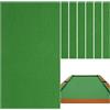 Kronabelle Kit di ricambio per tavolo da biliardo da 2,4 m, in feltro di poliestere verde con strisce per cuscino per snooker, club, sale giochi