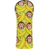 WDdZzyy Banana Monkey Fun - Copri testa per mazze da golf, in pelle PU, con targhetta numerica, per driver Fairway Wood Hybrids