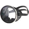 Tsophreniq Maschera panoramica trasparente a forma di ovale a tenuta stagna trasparente ampiamente vista vetro temperato Snorkeling Attrezzatura subacquea durevole lente in vetro temperato nuoto snorkeling