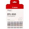 Canon PfI-300 Cartuccia D'inchiostro 10 Pz Originale Nero, Blu, Ciano, Grigio, M