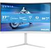 Philips Monitor 27" ( LED 2K 1440p QHD 180Hz ) EVNIA 5000 Curvo White 27M2C5501