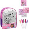 CERDÁ LIFE'S LITTLE MOMENTS DIY Set Misure Zaino Gabby´S Dollhouse 30.0x38.0x14.0 cm S, Unisex bambini, Mod. 21, Mod. 21, 30.0x38.0x14.0 cm