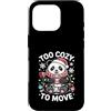 Holiday Lover Christmas Panda Custodia per iPhone 16 Pro Troppo accogliente per spostare Natale Panda Holiday