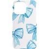 Coquette Aesthetic Blue Bow Gifts Custodia per iPhone 15 Pro Max Nastro blu pastello Coquette Estetica