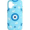 Greek Eye Aesthetic Art Gifts Custodia per iPhone 16 Simbolo greco blu malocchio