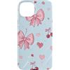 Coquette Aesthetic Gifts Custodia per iPhone 15 Plus Fiocco Rosa Coquette Nastro Ditsy Soft