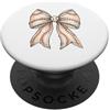 Ballgame Bows Fiocco da baseball con cuciture rosse Design per fan dello sport PopSockets PopGrip Adesivo