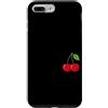Cherry Aesthetic Summer Fruit Lover Red Custodia per iPhone 7 Plus/8 Plus Ciliegie estetiche minimaliste rosso ciliegia frutta estiva alla moda