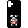 Mars Futurism Terraforming Science Inter Custodia per iPhone 16 Plus Terraformare Marte Esplorazione Spaziale Colonizzazione di Marte