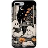 Librarian Ghost Book Lover Custodia per iPhone 7 Plus/8 Plus Ghost Reading Book Lover Biblioteca Spettrale Carino Cottagecore