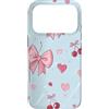 Coquette Aesthetic Gifts Custodia per iPhone 17 Pro Fiocco Rosa Coquette Nastro Ditsy Soft