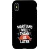 Mars Futurism Terraforming Science Inter Custodia per iPhone X/XS Terraformare Marte Esplorazione Spaziale Colonizzazione di Marte
