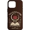 Vintage Rose Book Club Romance Custodia per iPhone 16 Pro Max Book Club Lettura Lettore Amante Libro Letteratura Rose Moon
