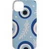 Greek Symbols Evil Eye Pattern Gifts Custodia per iPhone 14 Plus Motivo malocchio greco blu