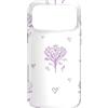 Floral Aesthetic Flower Botanical Gifts Custodia per iPhone 17 Pro Max Lavanda Ditsy Minimal Cuori Fiori Floreale