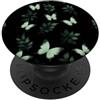 Dark Green Botanical Gifts Verde Scuro Farfalla Botanica PopSockets PopGrip Adesivo