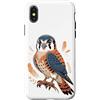 Falconry Lover Gifts Custodia per iPhone X/XS American Kestrel Falcon