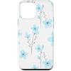 Floral Aesthetic Flower Botanical Gifts Custodia per iPhone 12 mini Fiocco di neve blu fiori ditsy floreale