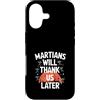 Mars Futurism Terraforming Science Inter Custodia per iPhone 17 Terraformare Marte Esplorazione Spaziale Colonizzazione di Marte