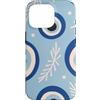 Greek Symbols Evil Eye Pattern Gifts Custodia per iPhone 16 Pro Motivo malocchio greco blu