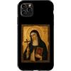 Icona di Santa Caterina da Bologna Custodia per iPhone 11 Pro Max Elegante Icona Cattolica di Santa Caterina da Bologna