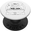 UGR Design musicale per DJ Vitruvian Disc Jockey PopSockets PopGrip Adesivo