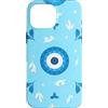 Greek Eye Aesthetic Art Gifts Custodia per iPhone 16 Pro Max Simbolo greco blu malocchio