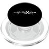Herzschlag Frisör Beruf Friseur Haare sc battito cardiaco parrucchiere professionale parrucchiere taglio capelli PopSockets PopGrip per MagSafe