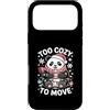 Holiday Lover Christmas Panda Custodia per iPhone 17 Pro Max Troppo accogliente per spostare Natale Panda Holiday