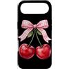Cherry Aesthetic Summer Fruit Lover Red Custodia per iPhone Air Rosa Fiocco Ciliegia Acquarello Rosso Estetica Ciliegie Estate